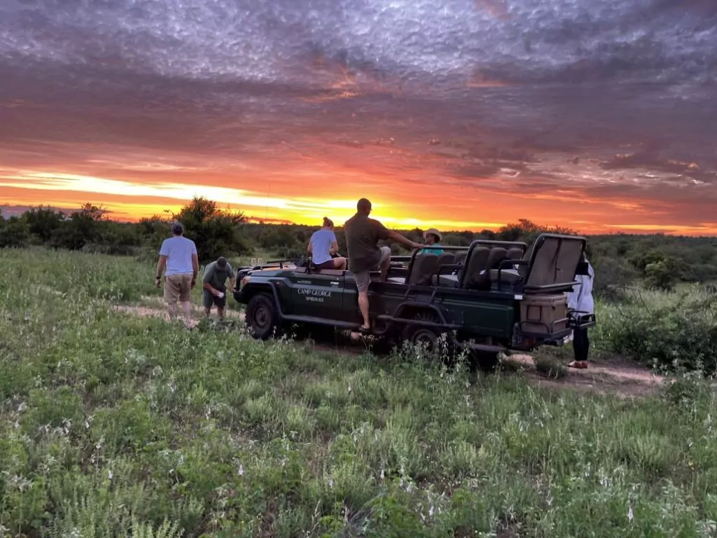 South Africa Safari sunset Game Drive in the Kruger National Park
