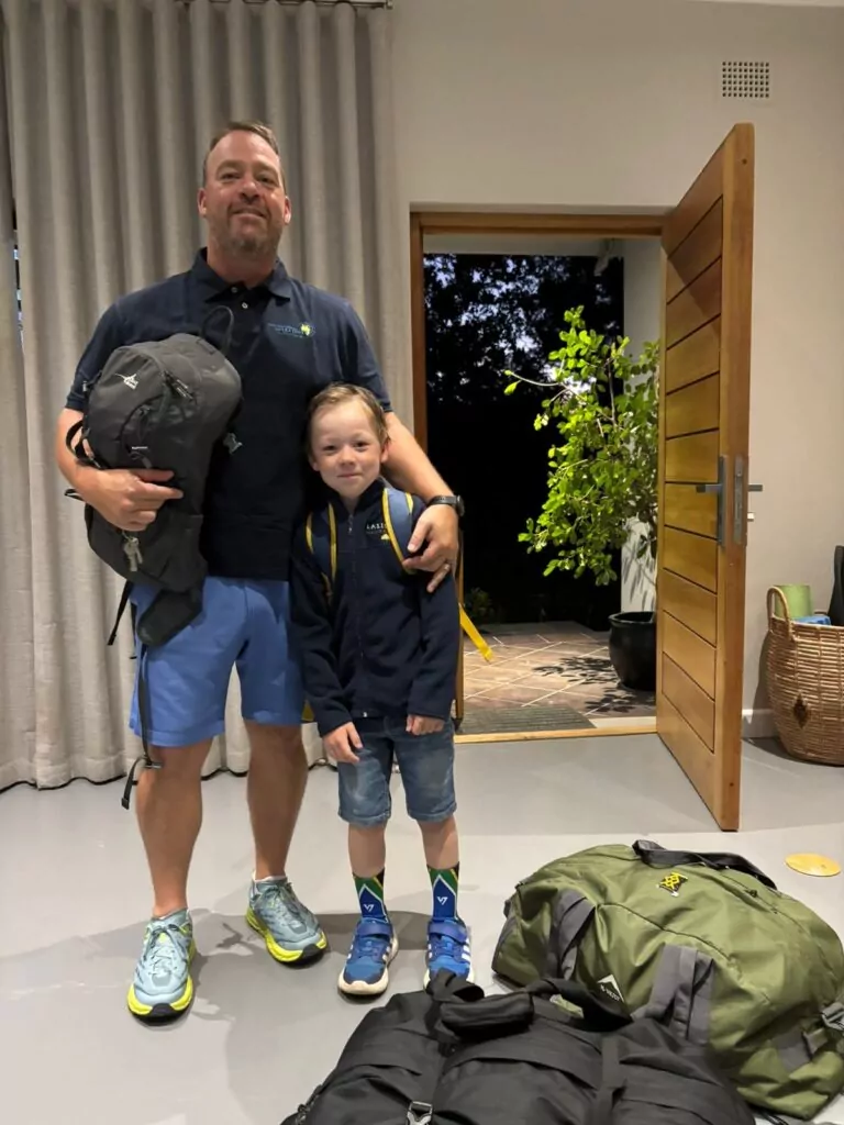 Our men getting ready to visit the Kruger National Park