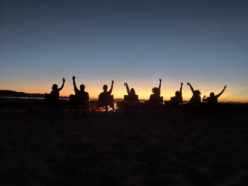 Sunset Bonfire on Zimbabwe Safari Tour 2026