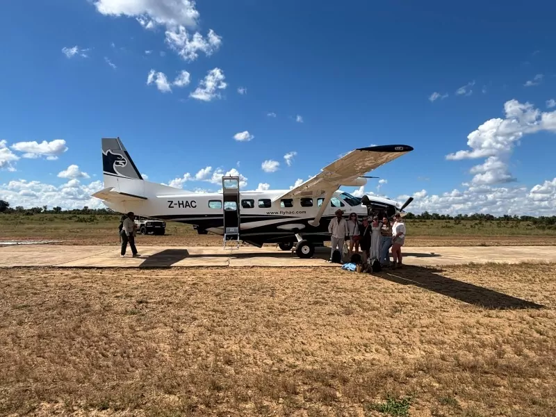 Plane ride on Zimbabwe Safari Tour 2026