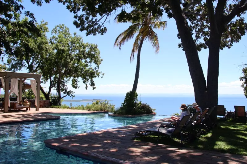 Beautiful seaside accommodation on Zimbabwe Safari Tour 2026